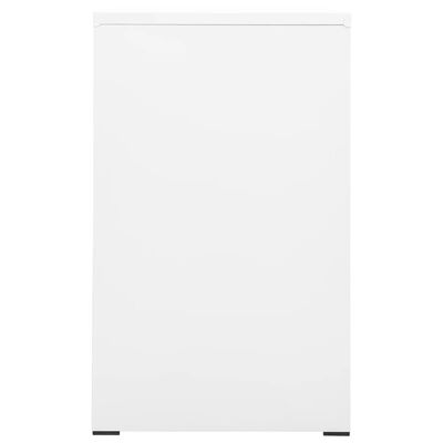 vidaXL Dokumentskåp vit 46x62x102,5 cm stål