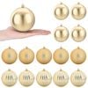 vidaXL Julgransprydnad Set XL 15 st Guld Diam. 10 cm Plast
