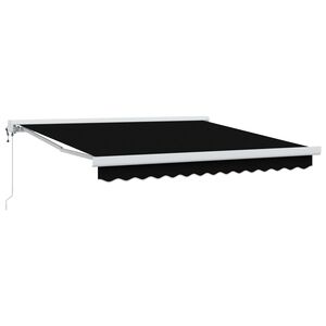 vidaXL Utdragbar markis Svart 300 x 250 x 165 cm Tyg och Metall