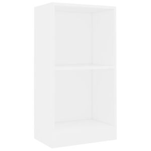 vidaXL Bokhylla vit 40x24x75 cm konstruerat tr&auml;