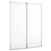 vidaXL Magnetisk whiteboard hopf&auml;llbar 80x100x1,7 cm aluminium