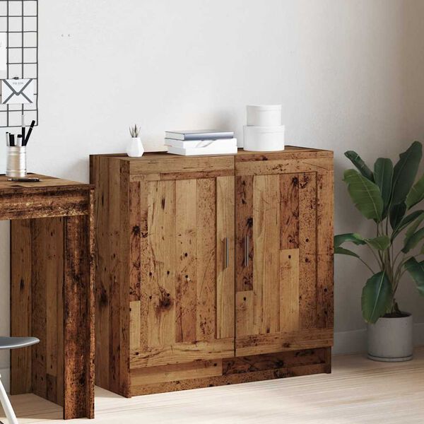 vidaXL Bokhylla &aring;ldrat tr&auml; 82,5x30,5x80 cm konstruerat tr&auml;