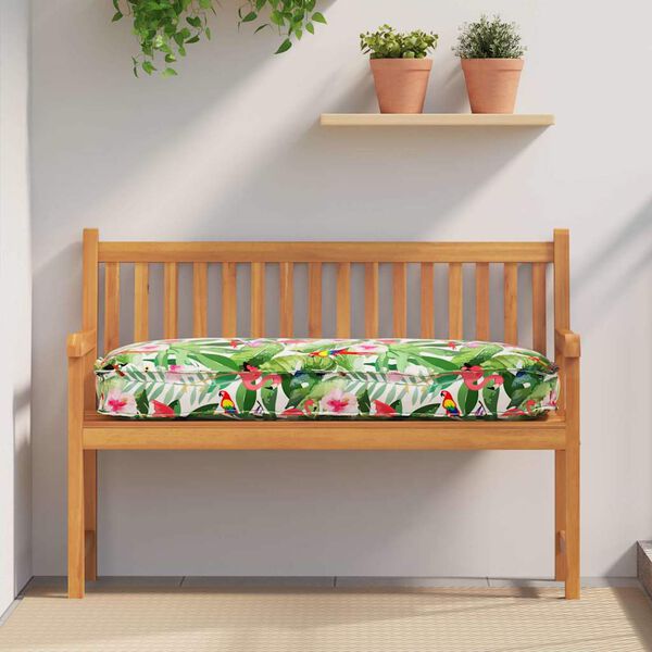 vidaXL Kudde Blommor Flerf&auml;rgsdesign 120 x 50 x 12 cm Oxford Tyg