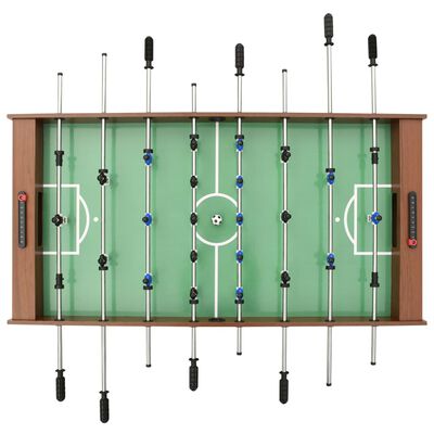 vidaXL Fotbollsbord hopfällbart 121x61x80 cm brun