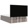vidaXL Ottoman sängram med madrass taupe 140x200 cm tyg