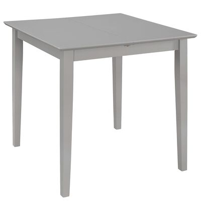 vidaXL Utdragbart matbord (80-120)x80x74 cm grå MDF
