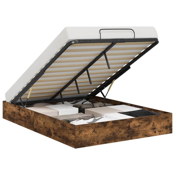 vidaXL Ottoman S&auml;ngram R&ouml;kt Ek 193 x 120 x 25 cm Konstruerat tr&auml;