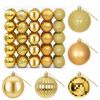 vidaXL Julbollset 50 st Guld 8 cm Polystyren