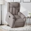 vidaXL Elektrisk reclinerfåtölj med uppresningshjälp taupe tyg