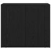 vidaXL Sideboard Svart Ek 80 x 33 x 70 cm Konstruerat tr&auml;