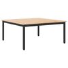 vidaXL Kaffeebord Naturf&auml;rg 100 x 100 x 45 cm Massiv furu