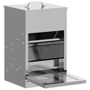 vidaXL Kyckling Trampmatare Silver 25 x 42 x 40 cm 4 kg