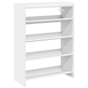 vidaXL Skohylla vit 60x25x81 cm konstruerat tr&auml;