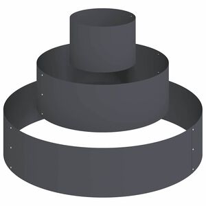 vidaXL Tr&auml;dg&aring;rdsplanterare Antracit 90 x 90 x 20 cm Kallvalsat st&aring;l