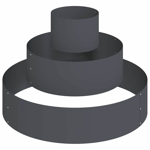 vidaXL Tr&auml;dg&aring;rdsplanterare Antracit 90 x 90 x 20 cm Kallvalsat st&aring;l