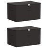 vidaXL F&ouml;rvaringsl&aring;da 2 st Non-woven tyg 55 x 35 x 32 cm 61,6 L