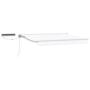 vidaXL Elektrisk Retraktabel Markis Vit 2,5 x 2 m