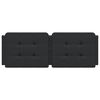 vidaXL Headboard Cushion "Zadar" Black 120 cm Faux Leather