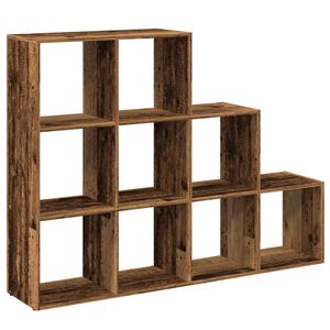 vidaXL Bokhylla/Rumsavdelare 3 hyllor 137,5x29x103,5cm konstruerat tr&auml;