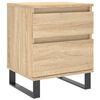 vidaXL S&auml;ngbord sonoma-ek 40x35x50 cm konstruerat tr&auml;
