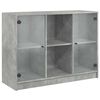 vidaXL Sk&auml;nk betonggr&aring; 102x37x75,5 cm konstruerat tr&auml;