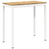 vidaXL Tr&auml;dg&aring;rd Bar Bord NAARDEN Vit 108,5 x 55 x 105 cm