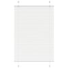 vidaXL Plisserad persienn vit 90x100 cm tyg bredd 89,4 cm polyester