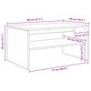 vidaXL Kaffeebord Sonoma-ek 80 x 50 x 40 cm Konstruerat tr&auml;