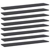 vidaXL Hyllplan 8 st gr&aring; 100x20x1,5 cm konstruerat tr&auml;