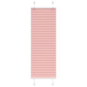 vidaXL Plisserad persienn rosa 40x100cm tyg bredd 39,4cm polyester
