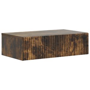 vidaXL V&auml;ggmonterad sidobord R&ouml;kt ek 59 x 34,5 x 17 cm Konstruerat tr&auml;