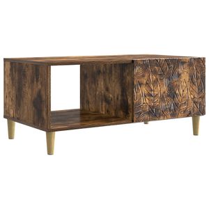 vidaXL Kaffeebord R&ouml;kt ek 90 x 50 x 40 cm Konstruerat tr&auml;