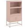 vidaXL H&ouml;gsk&aring;p rosa 68,5x38,5x123,5 cm st&aring;ls