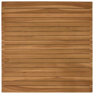 vidaXL Bordsskiva 70 x 70 x 3,5 cm Fyrkantig Massivt teaktr&auml; Naturlig