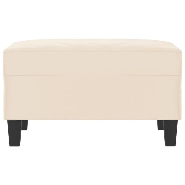 vidaXL Fotpall Beige 70x55x41 cm mikrofiber tyg