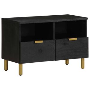 vidaXL Tv-b&auml;nk svart 70x33x46 cm konstruerat tr&auml;