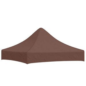 vidaXL Tak till partyt&auml;lt 2x2 m brun 270 g/m&sup2;