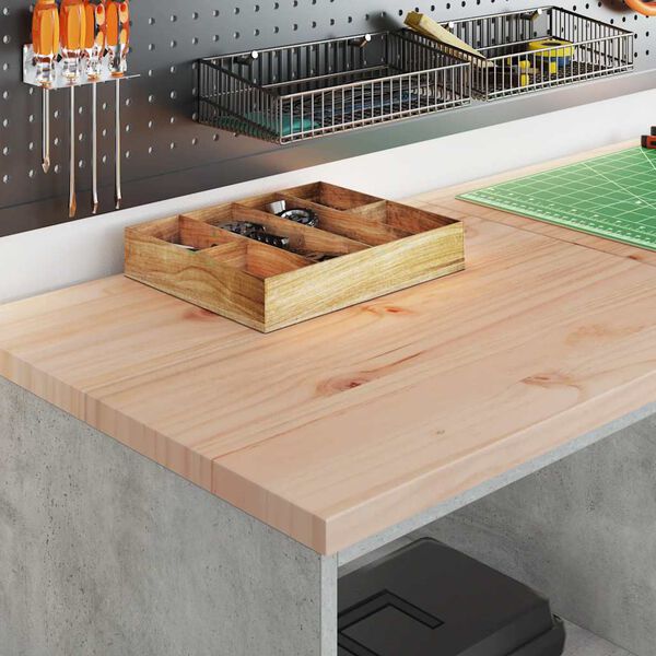 vidaXL F&ouml;rvaringssk&aring;p f&ouml;r garage Betonggr&aring; 60x51x85cm massivt tr&auml; furu