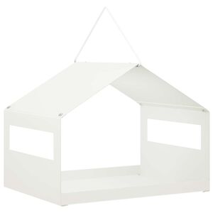 vidaXL H&auml;ngande f&aring;gelmatare St&aring;l Vit 30 x 23 x 23 cm