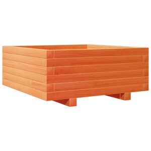 vidaXL Odlingsl&aring;da vaxbrun 60x60x26,5 cm massiv furu