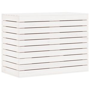 vidaXL Tv&auml;ttkorg vit 88,5x44x66 cm massiv furu