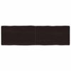 vidaXL Bordsskiva m&ouml;rkbrun 140x40x(2-4) cm massivt tr&auml; levande kant