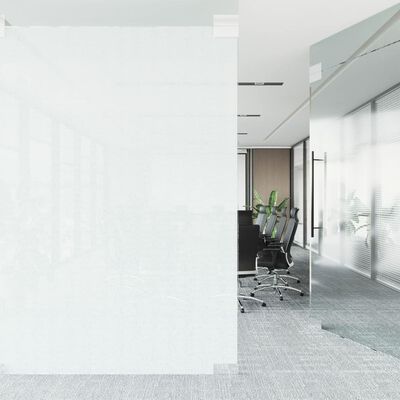 vidaXL Fönsterfilm statisk frostad transparent vit 45x1000 cm PVC