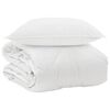 vidaXL &Aring;ret runt duvet med kudde 2 st Vit Mikrofiber