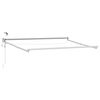 vidaXL Elektrisk utdragbar markisram Vit 3,5 x 2 m Aluminium