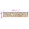 vidaXL K&ouml;ksmatta maskintv&auml;ttbar Hexagon pastell 60x300 cm sammet