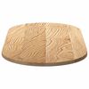 vidaXL Bordsskiva 100x50x2 cm massiv ek oval