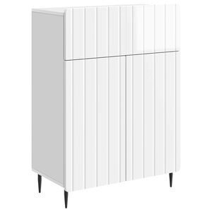 vidaXL Sideboard Vit h&ouml;gglans 66 x 34,5 x 92 cm Konstruerat tr&auml;