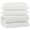 vidaXL Dunt&auml;cke med kudde 3 st Vit Mikrofiber