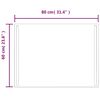 vidaXL Badrumsspegel LED 80x60 cm